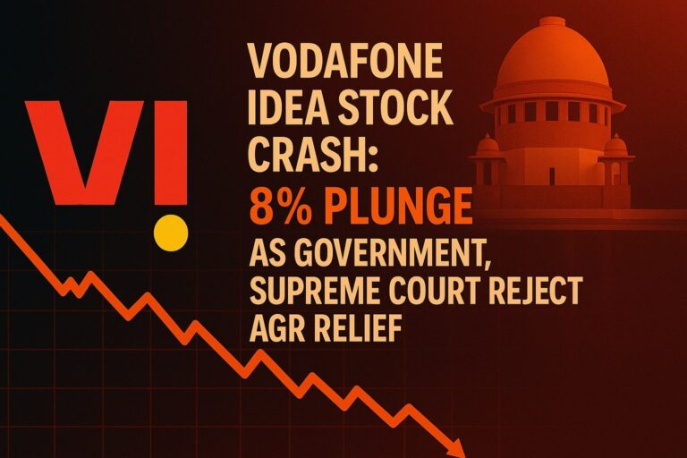 Vodafone Idea Stock Crash after Supreme Court Rejection on AGR Relie